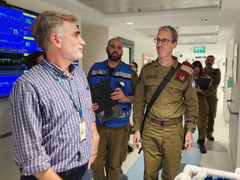 IDF Chief Medical Officer visits Hillel Yaffe