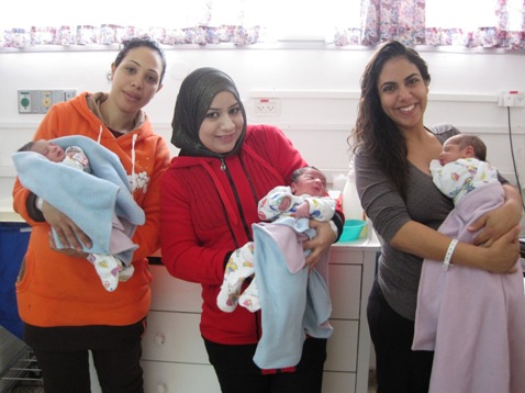 התינוקות שנולדו לנשיקה של 1.1.2015