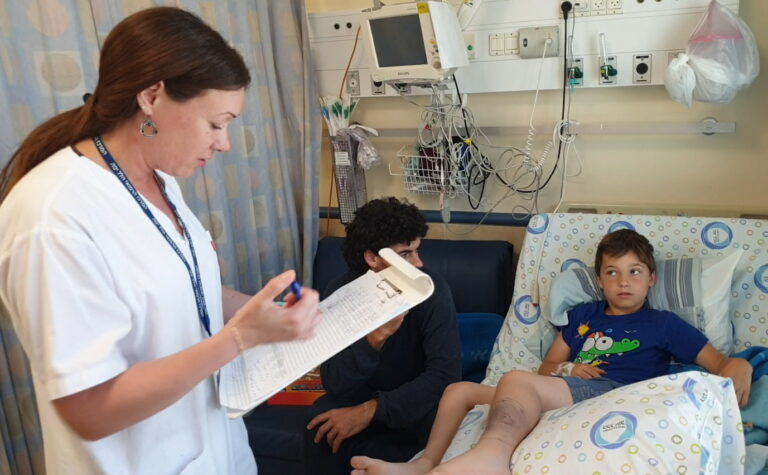 ילד הוכש במהלך מדורת ל"ג בעומר