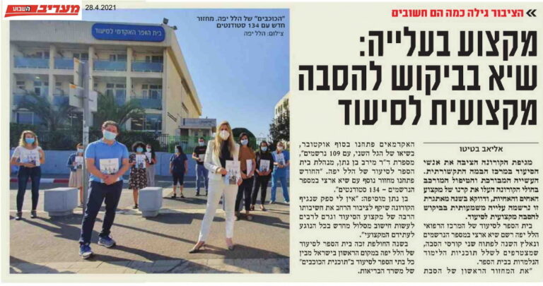 שיא בביקוש להסבה מקצועית לסיעוד