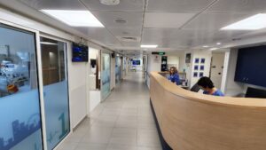 מסדרון ביחידת טיפול נמרץ לב אחרי שיפוץ